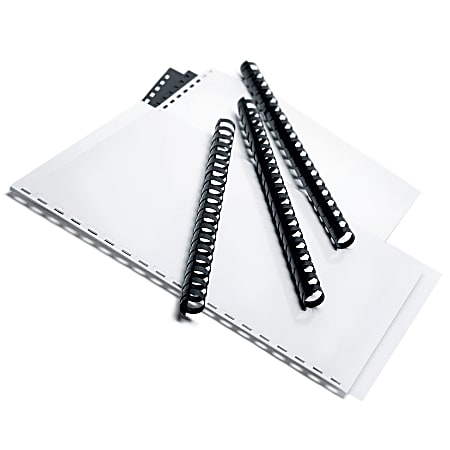 Office Depot® Brand 5/8" Binding Combs, 125-Sheet Capacity, Black, Pack Of 25