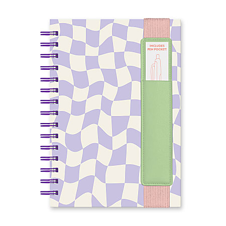 Studio Oh! Oliver Notebook With Pen Pocket, 8-5/16” x 6-3/16”, 1 Subject, College Rule, 160 Pages, A Mirage Of Thoughts