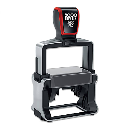 Custom 2000 Plus&reg; Pro Heavy Duty 2600 Self-Inking Stamp, Rectangle, 1-3/8" x 2-3/16"