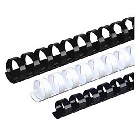 Office Depot® Brand 3/4" Binding Combs, 150-Sheet Capacity, Black, Pack Of 100