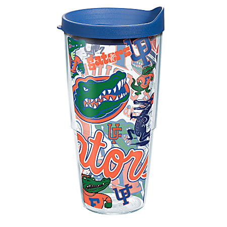Tervis NCAA All-Over Tumbler With Lid, 24 Oz, Florida Gators
