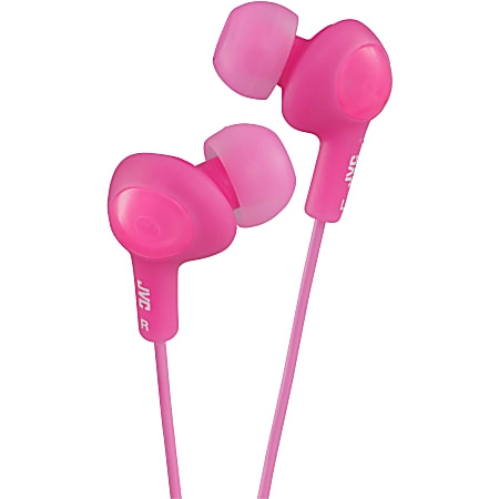 JVC Gummy Plus In-Ear Headphones, Pink