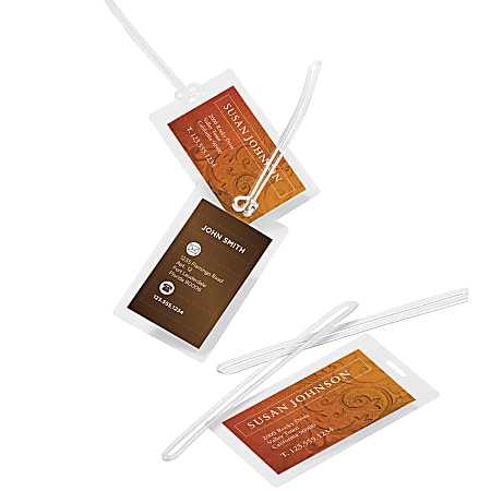 Office Depot Brand Laminating Pouches Luggage Tag With Loop