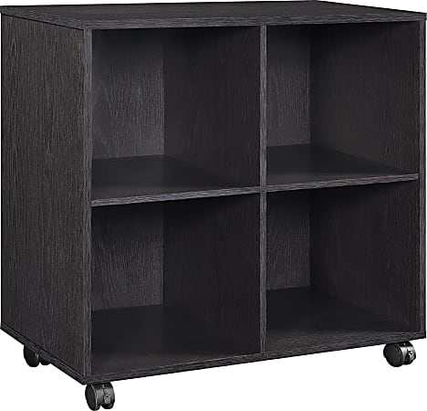 Altra™ 4-Cube Mobile Storage Unit, 30"H x 30"W x 16"D, Espresso