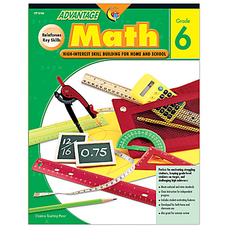 Creative Teaching Press® Advantage Workbook Math Series, Grade 6
