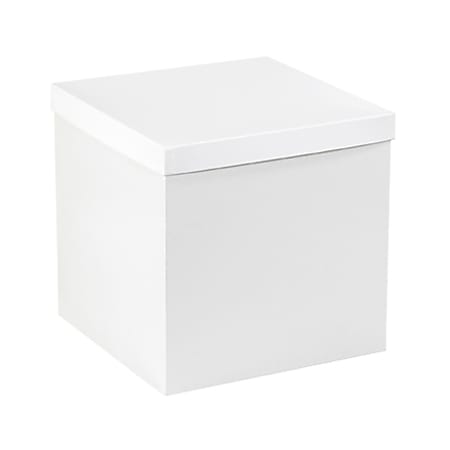 Partners Brand White Deluxe Gift Box Bottoms 12" x 12" x 12", Case of 50