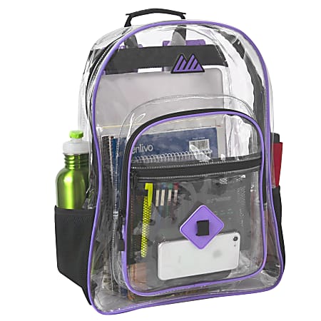 Trailmaker Clear Backpack, Purple
