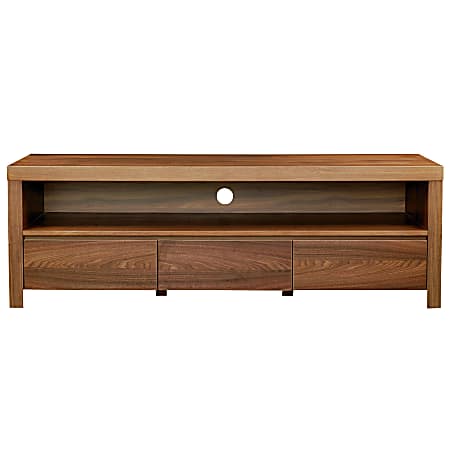 Eurostyle Bryant Media Stand, 19-1/2"H x 59"W x 15-1/2"D, Walnut