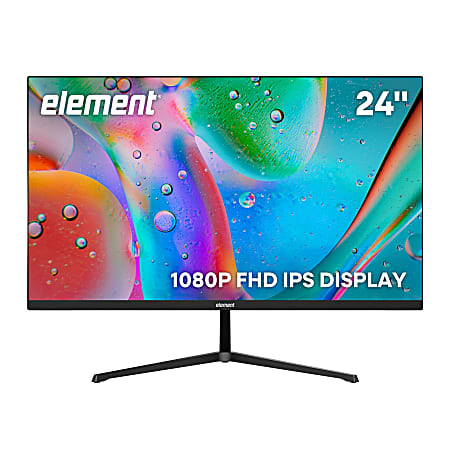 Element 24” 1080P FHD IPS Display Computer Monitor, Total Qty 1