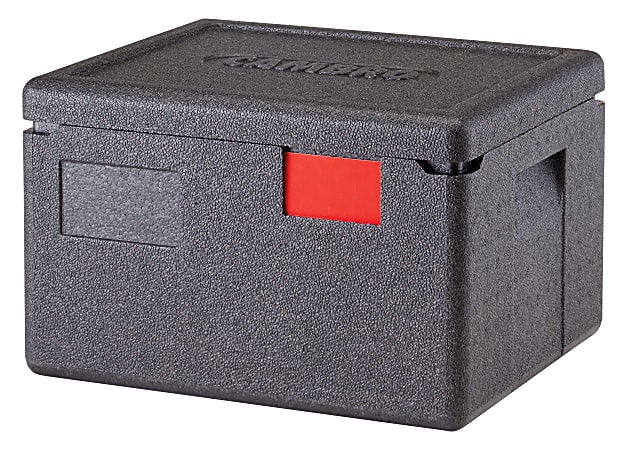 Cambro Cam GoBox Half-Size 6" Deep Top Loading Food Transporter, 10"H x 13"W x 15-7/16"D, Black