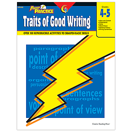 Creative Teaching Press® Power Practice Workbook, Traits Of Good Writing, Grades 4-5