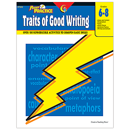 Creative Teaching Press® Power Practice Workbook, Traits Of Good Writing, Grades 6-8