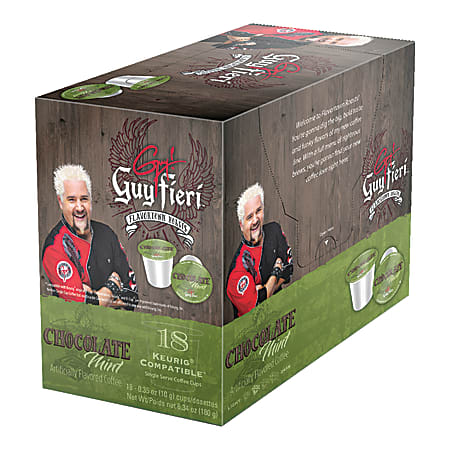 Guy Fieri Flavortown Roasts K-Cup® Pods, Chocolate Mint, 6.98 Oz, Box Of 18