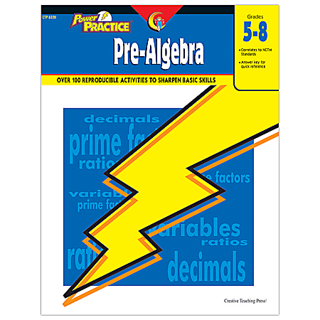 Creative Teaching Press® Power Practice Workbook, Pre-Algebra, Grades 5-8