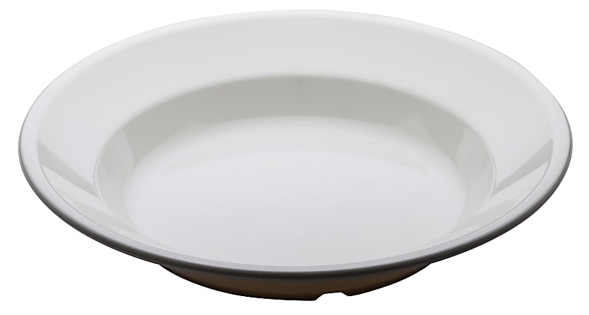 Cambro Camwear® Dinnerware Bowls, With Lip, White, Pack