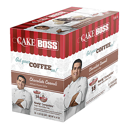 Cake Boss Coffee K-Cup® Pods, Chocolate Cannoli, 6.98 Oz, Box Of 18