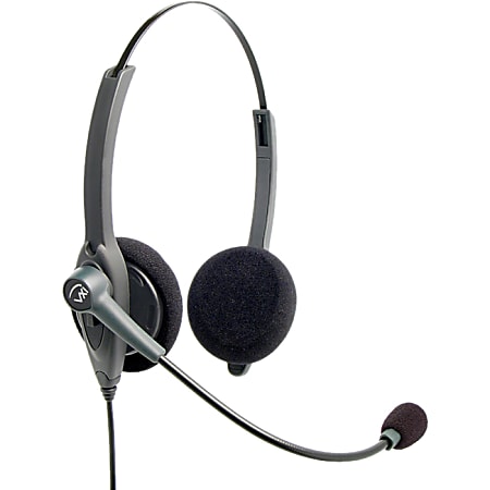 VXi Passport 21P DC Headset - Stereo - Quick Disconnect - Wired - Over-the-head - Binaural - Semi-open - Noise Cancelling Microphone