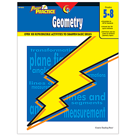 Creative Teaching Press® Power Practice Workbook, Geometry, Grades 5-8