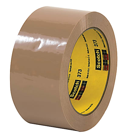 3M® 373 Carton Sealing Tape, 2" x 110 Yd., Tan, Case Of 36