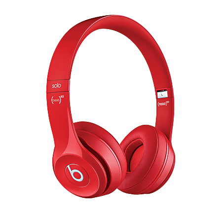 Beats Audio On-Ear Headphones, Solo 2, Red