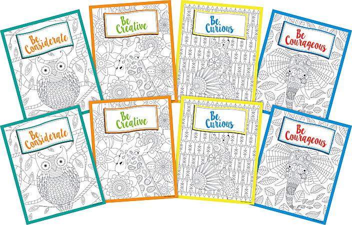 Barker Creek Art Prints, 8" x 10", Boho Collection, Set Of 8 Prints