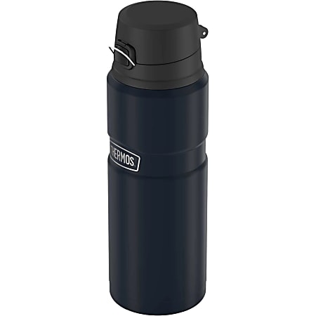Thermos Stainless King Drink Bottle 24Oz - Vacuum - Midnight Blue, Matte Blue, Blue