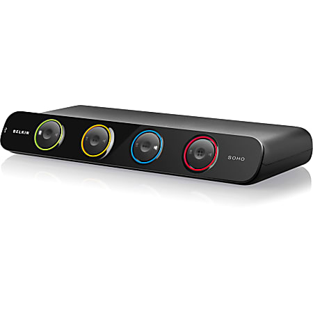 Linksys OmniView KVM Switch - 4 Computer(s) - 1 Local User(s) - 2560 x 1600 - 4 x USB - 6 x DVI - Desktop