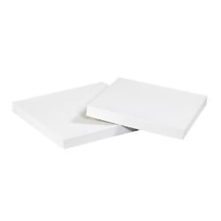 Partners Brand White Deluxe Gift Box Lids 6" x 6", Case of 50