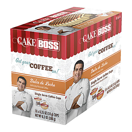 Cake Boss Coffee K-Cup® Pods, Dulce De Leche, 6.98 Oz, Box Of 18