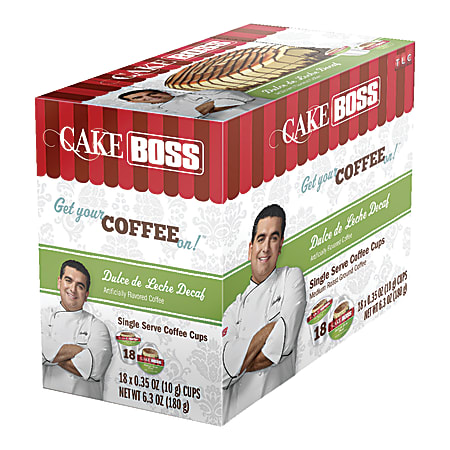 Cake Boss Coffee K-Cup® Pods, Dulce De Leche Decaf, 6.98 Oz, Box Of 18