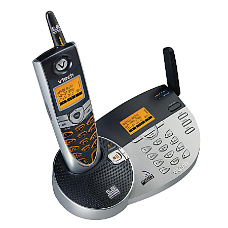 VTech® i5853 5.8 GHz Expandable Cordless Speakerphone With Dual Key Pad
