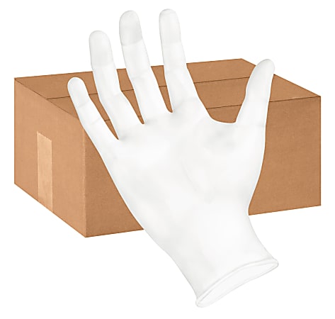 Boardwalk Disposable Powder-Free Vinyl Exam Gloves, X-Large, Clear, Box Of 100 Gloves