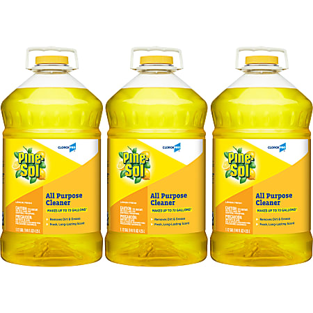 Clorox® Pine Sol® All-Purpose Cleaner, Lemon Fresh Scent, 144 Oz Bottle, Box Of 3