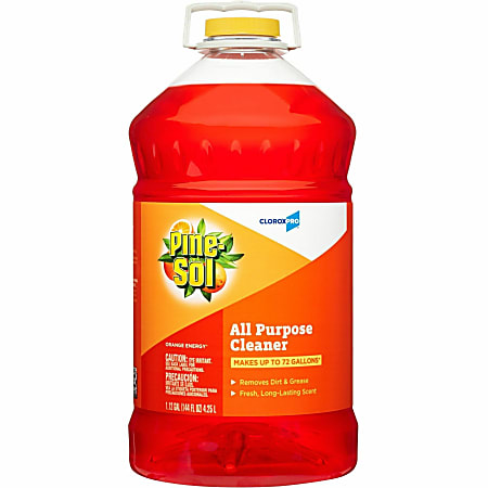 Pine Sol Orange Energy Cleaner 144 Oz Bottle Box Of 3 - Office Depot