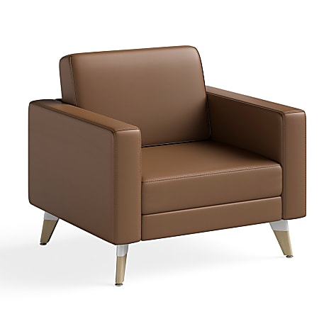 Safco® Resi Lounge Chair, Cognac