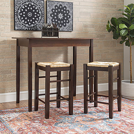 Linon brown shop 3 piece table
