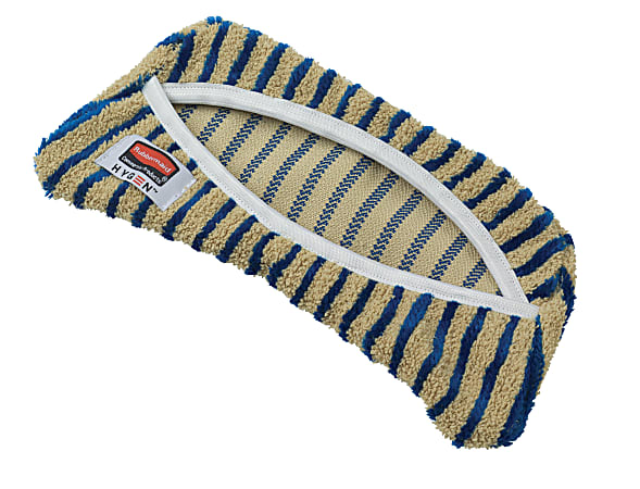 Rubbermaid® Hygen Microfiber Scrubbing Flex Pads, 8 5/16" x 8 5/16", Blue/Yellow