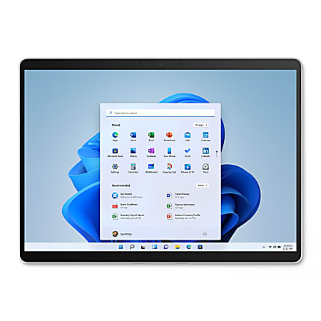 Microsoft® Surface Pro X Tablet, 13" Screen, 8GB Memory, 256GB Solid State Drive, Windows® 11, Platinum