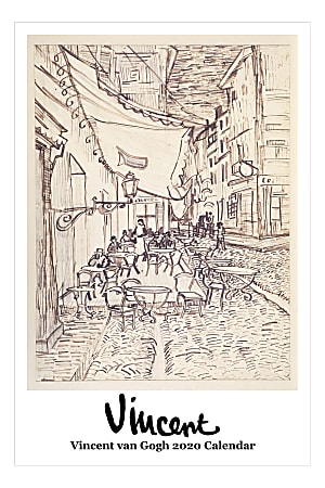 Retrospect Vincent van Gogh Monthly Wall Calendar, 19” X 12-1/2”, January To December 2020, YC 001-20