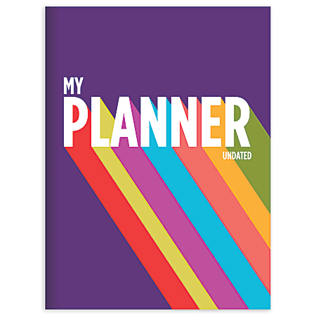 TF Publishing Undated Monthly Lifestyle Planner, 7-1/2" x 10-1/4", Rainbow
