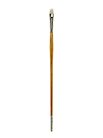 Grumbacher Bristlette Paint Brush, Size 5, Bright Bristle, Synthetic, Brown