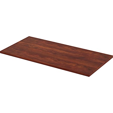 Lorell® Quadro Sit-To-Stand Laminate Table Top, 48"W x 24"D, Cherry