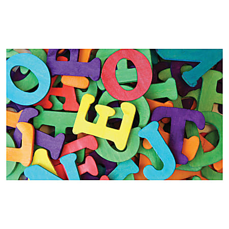 Pacon 1-1/2" Wooden Capital Letters - (Capital Letters) Shape - Durable - 1.50" Height x 7" Length - Assorted - Wood - 104 / Pack