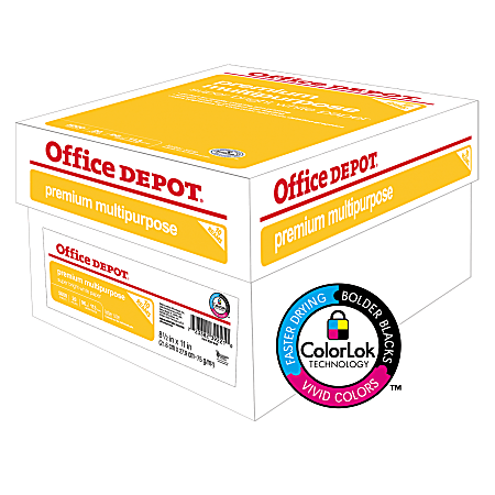 Yubbler - Office Depot Brand Multi-Use Print & Copy Paper, Letter Size 20  Lb, White, Ream Of 500 Sheets