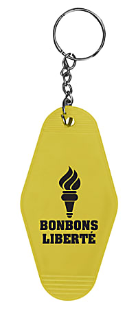 Custom Motel Style Promotional Key Ring, 3-1/2&rdquo; x 1-3/4&rdquo;, Assorted