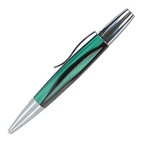 Monteverde® Intima™ Ballpoint Pen, Medium Point, 0.8 mm, Green Barrel, Black Ink