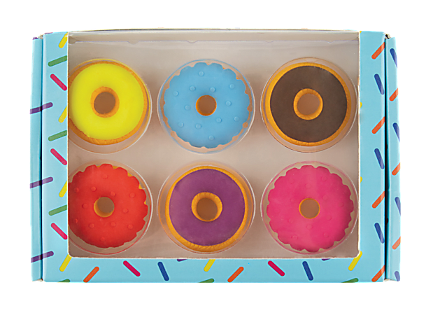 Office Depot® Brand Pencil Erasers, Donuts, Pack Of 6