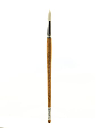Grumbacher Bristlette Paint Brush, Size 10, Round Bristle, Synthetic, Brown