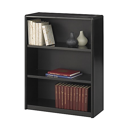 Safco® Value Mate® Steel Modular Shelving Bookcase, 3 Shelves, 40"H x 31-3/4"W x 13-1/2"D, Black