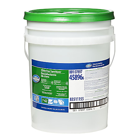 Cascade Luster Professional Liquid Chlorine Sanitizer, 5 Gallon, Clear